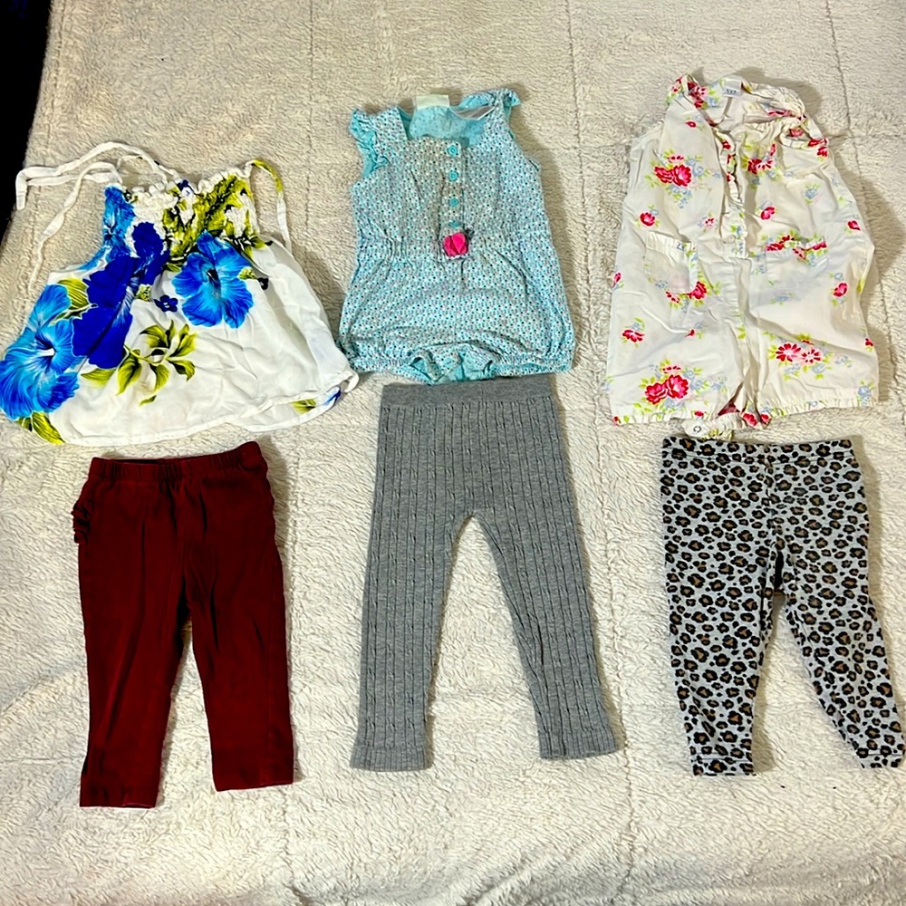 Girls Toddler 12-18 Months Tops and Bottoms